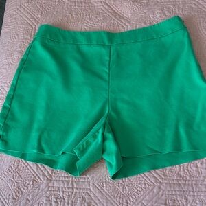 Trina Turk Vibrant Green High Waist Shorts